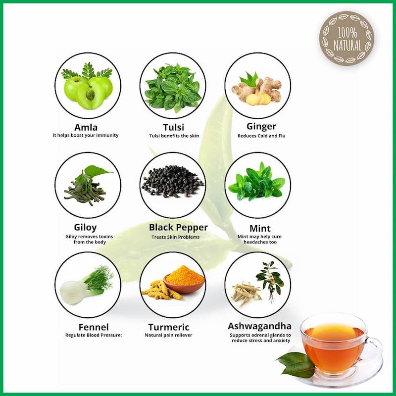 Immunity Booster Green Herbal Tea
