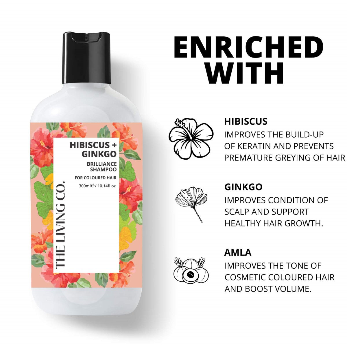 Brilliance Shampoo With Hibiscus + Ginkgo