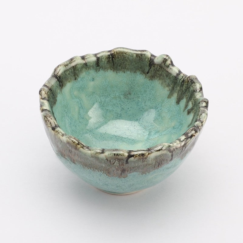 Small Blue & Green Curry Bowls (Set of 4)