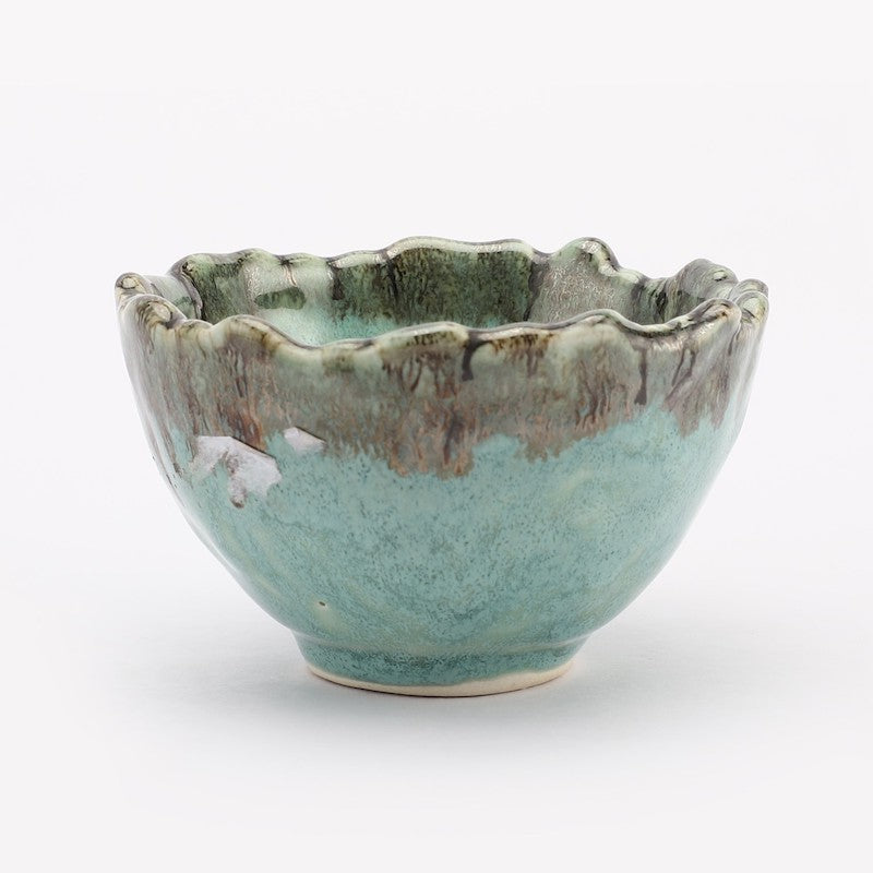 Small Blue & Green Curry Bowls (Set of 4)