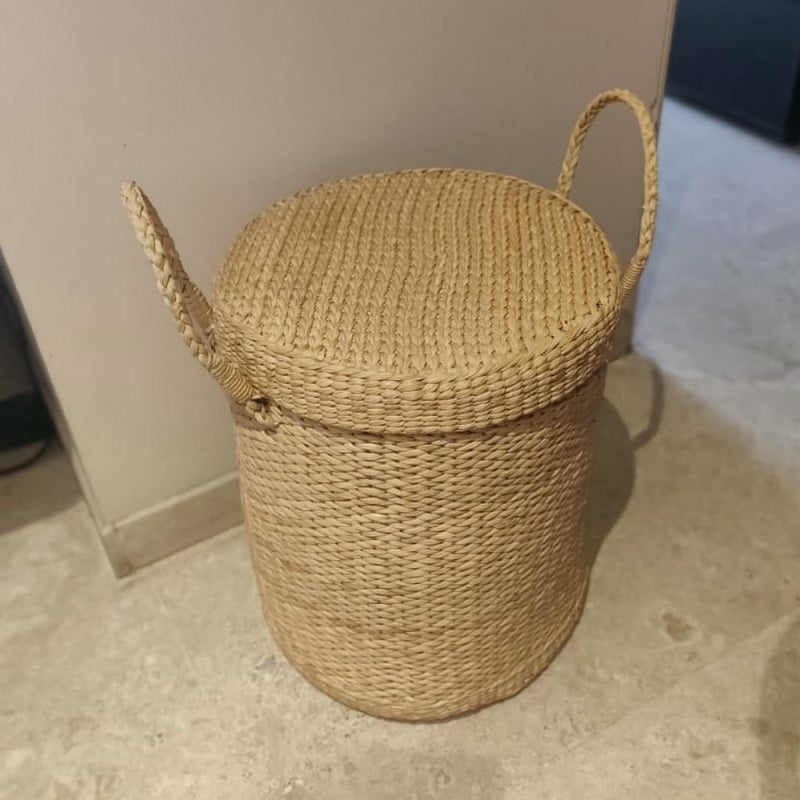 Handwoven Straw Country Style Laundry Storage (Big)