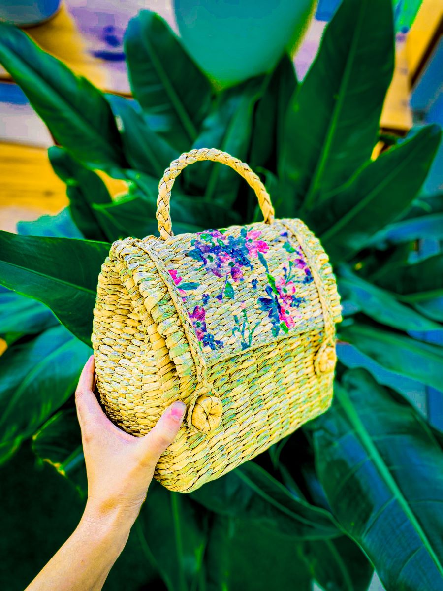Small Kouna Tote Bag With Floral Print