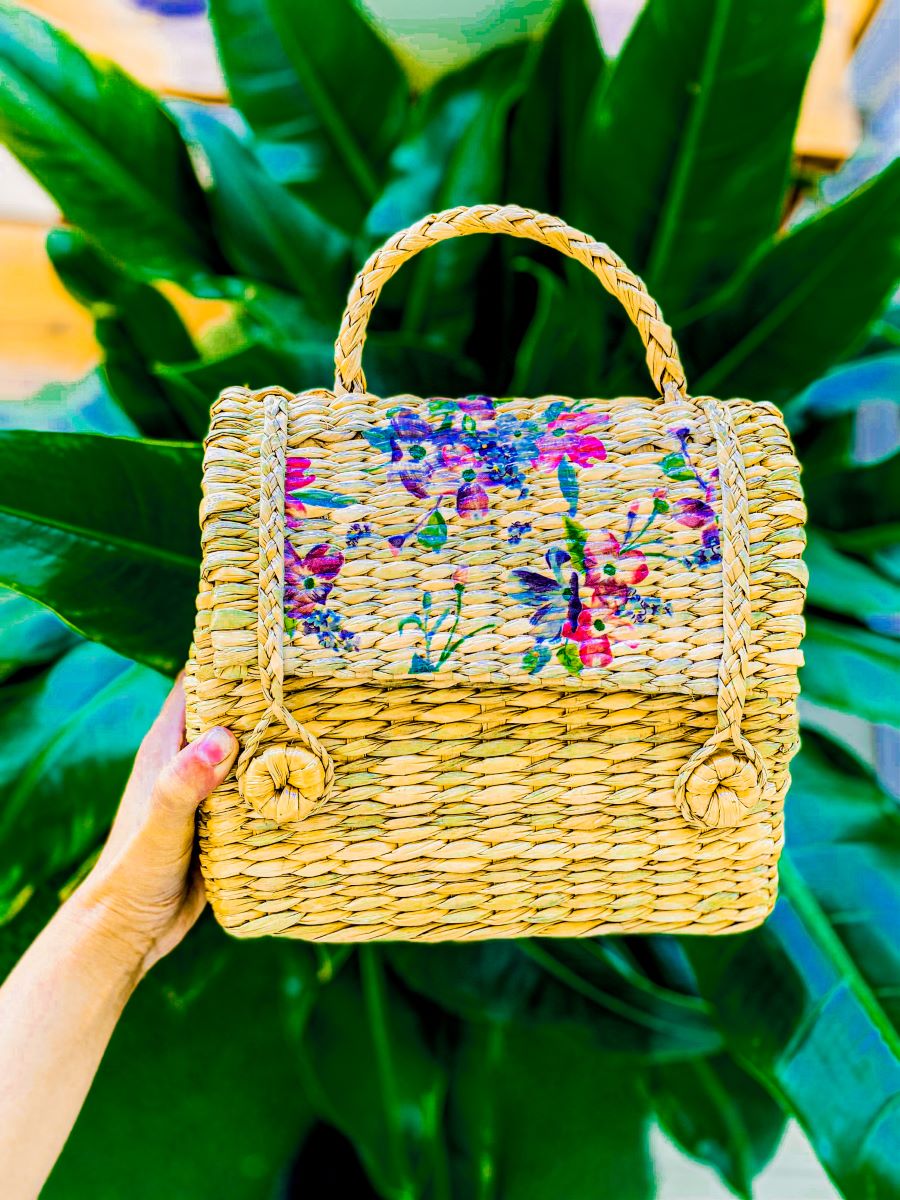 Small Kouna Tote Bag With Floral Print