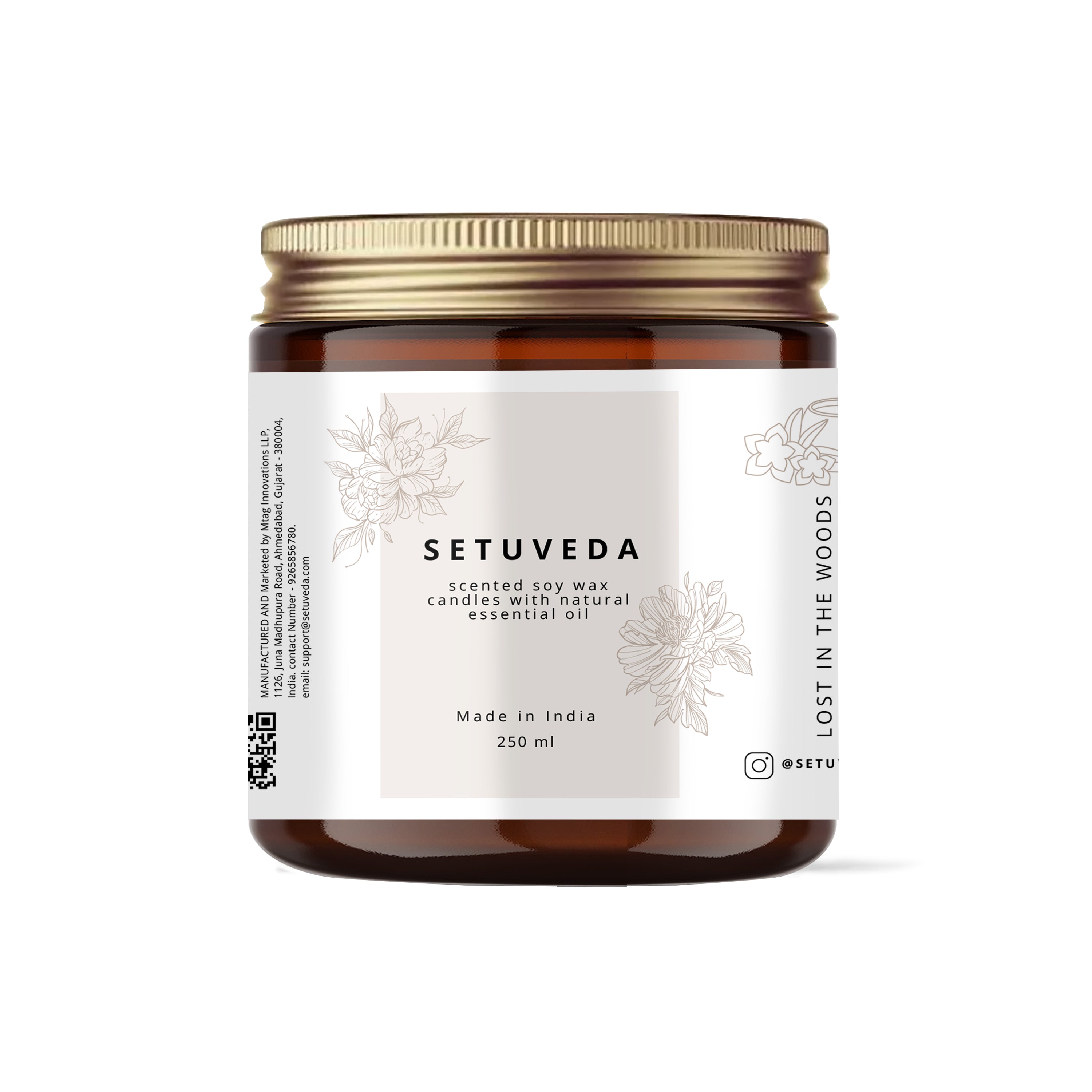 Handcrafted Scented Soy wax Candle Jar | Essential Oil