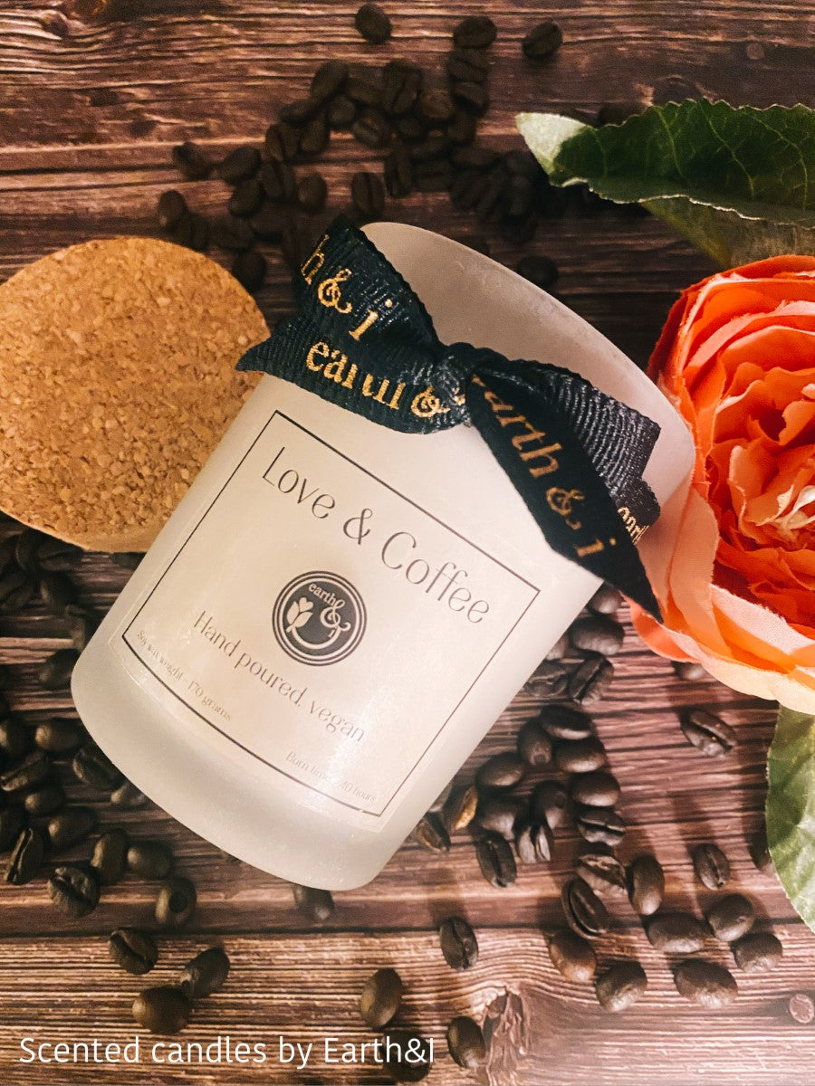 Love & Coffee Handpoured Vegan Candle