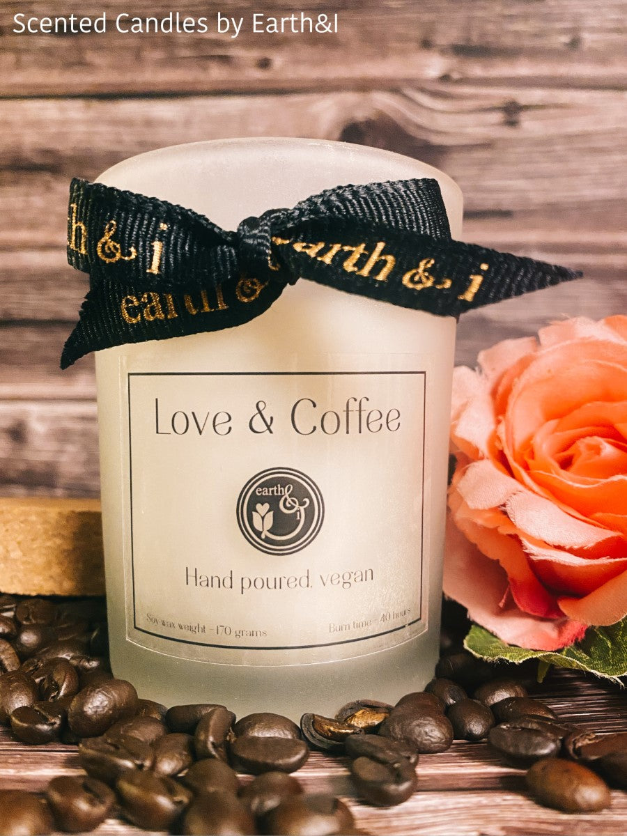 Love & Coffee Handpoured Vegan Candle