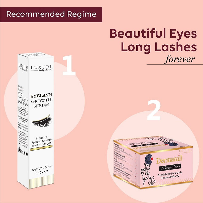 Dark Circles Under Eye Cream || Eyebrows & Eyelash Growth Serum Combo-30 ml