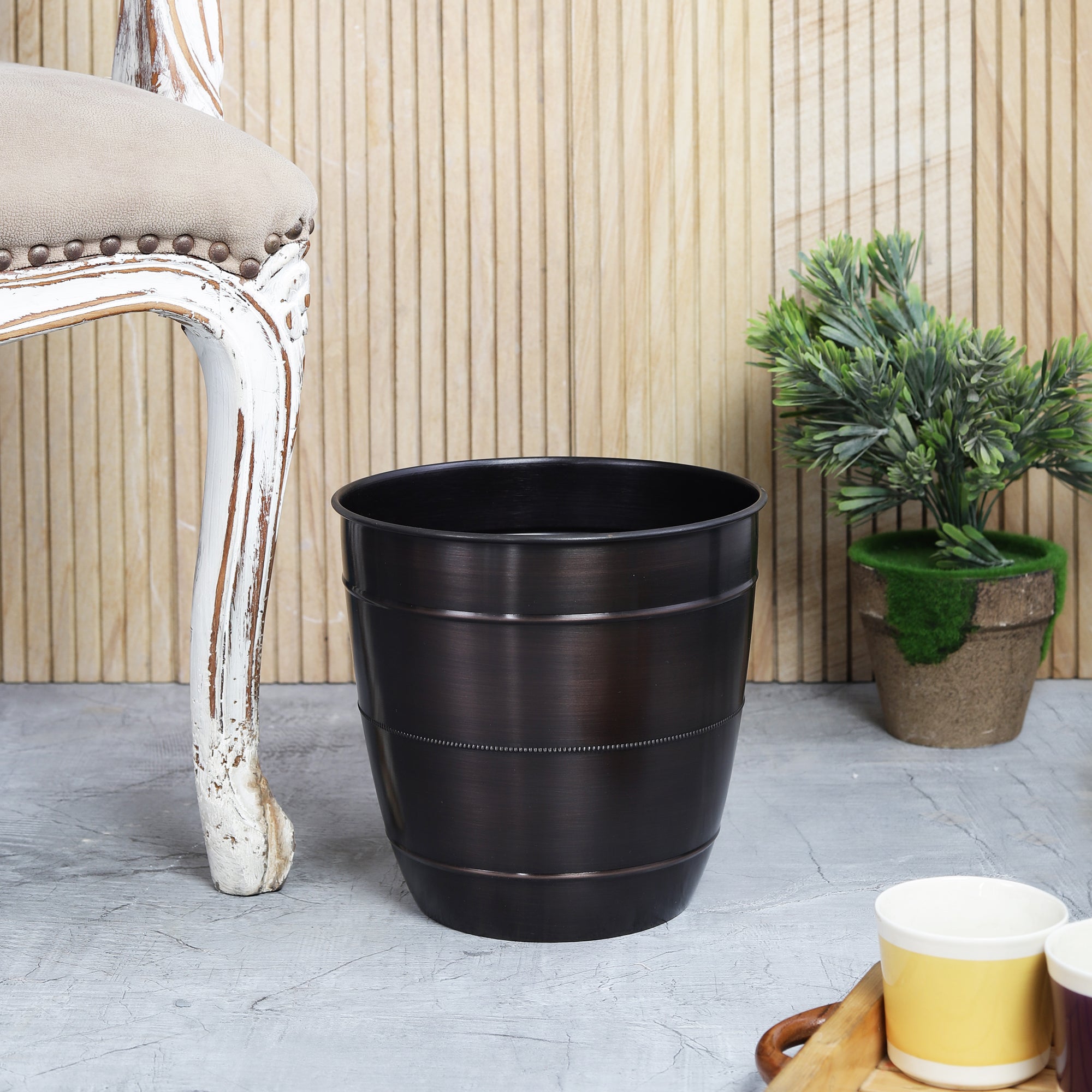 Multi Purpose Brown Metal Bin