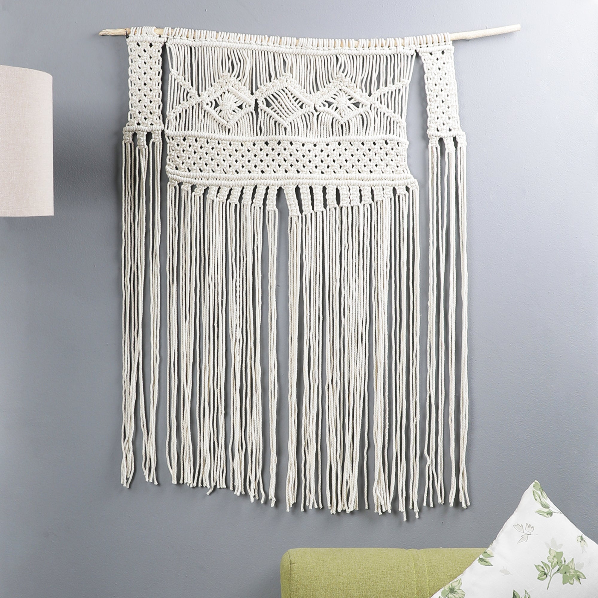 Handcrafted Bohemian Macrame Tapestry