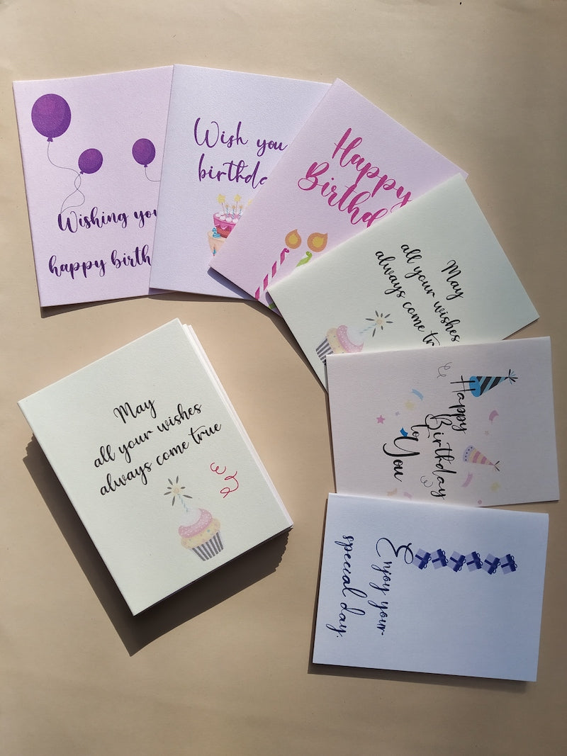 Mini Birthday Greeting Cards (Set of 6) — magikelf