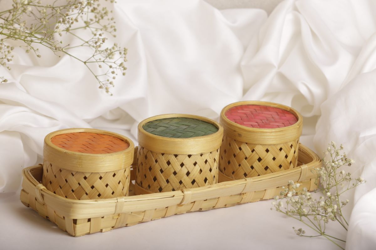 Bamboo Handmade Trinket/Gift Box (Set Of 3)