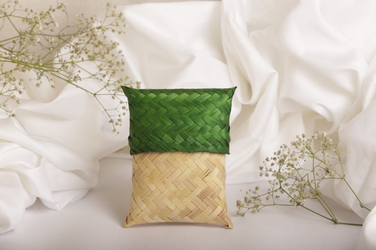 Bamboo Handmade Stationary/Gift Pouch Multipurpose (Set Of 3)