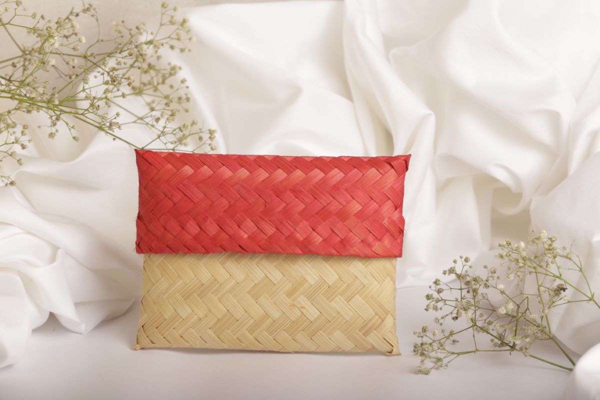 Bamboo Handmade Stationary/Gift Pouch Multipurpose (Set Of 3)