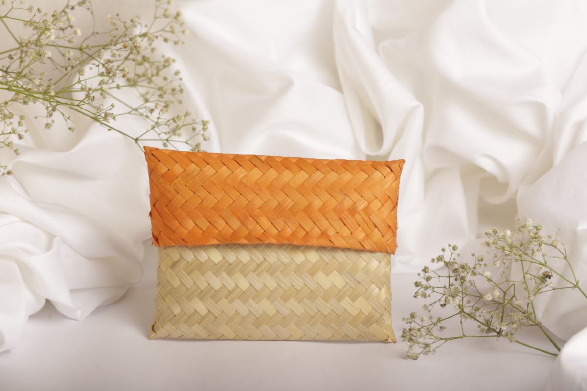 Bamboo Handmade Stationary/Gift Pouch Multipurpose (Set Of 3)