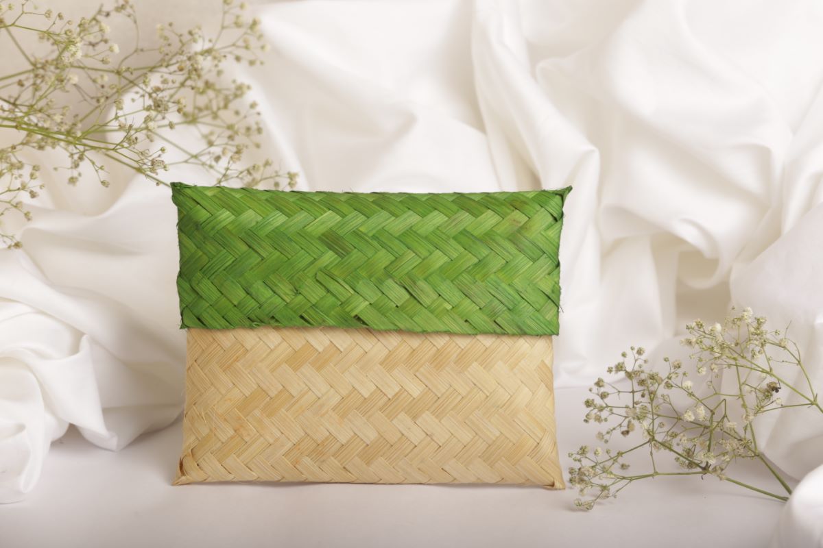 Bamboo Handmade Stationary/Gift Pouch Multipurpose (Set Of 3)