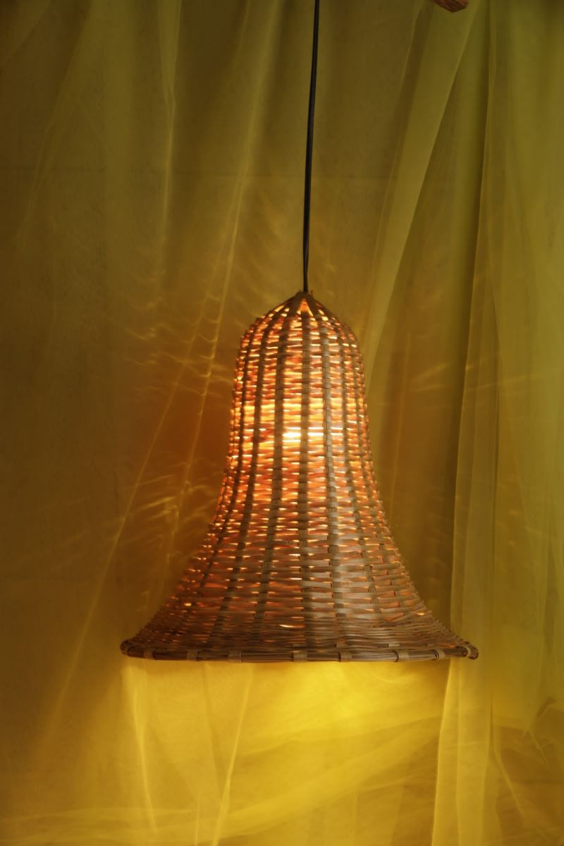 Bamboo Handmade Hanging Lamp Lilly Design