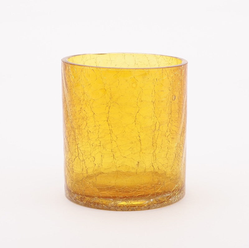 Yellow Glass Tealight Holder (Pack of 4)