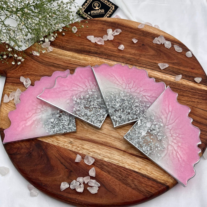 Shimmer Island Resin Coasters (Set of 4)