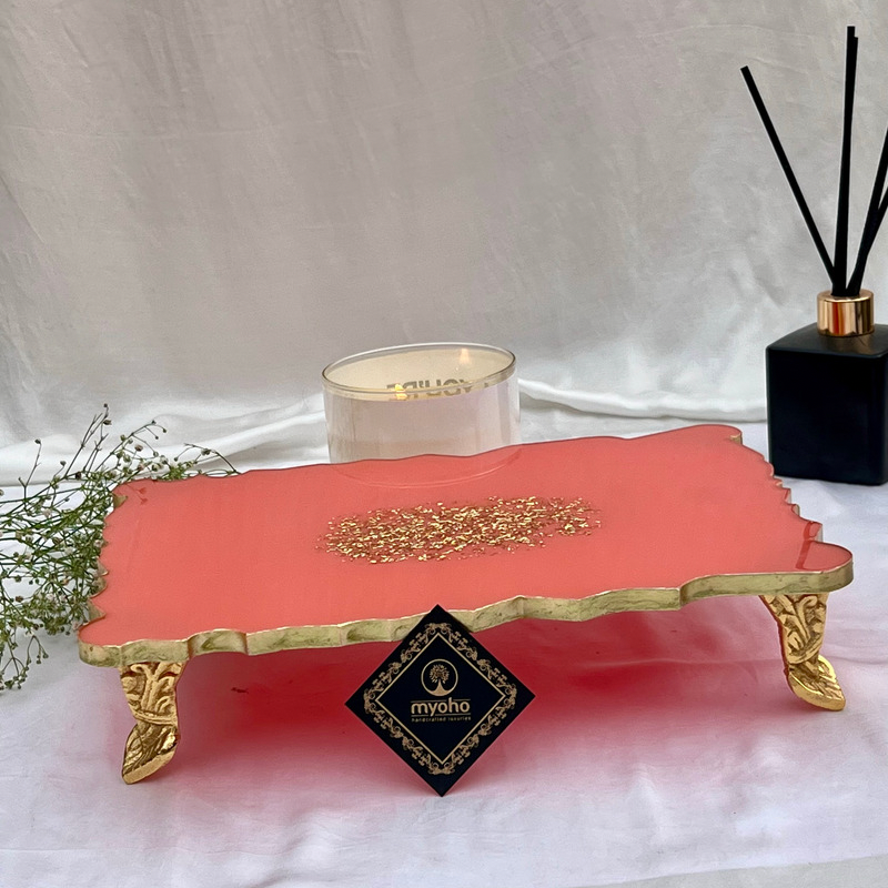 Lush Corals Resin Platter