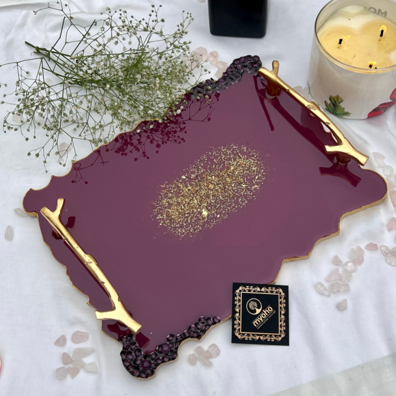 Merlot Resin Tray