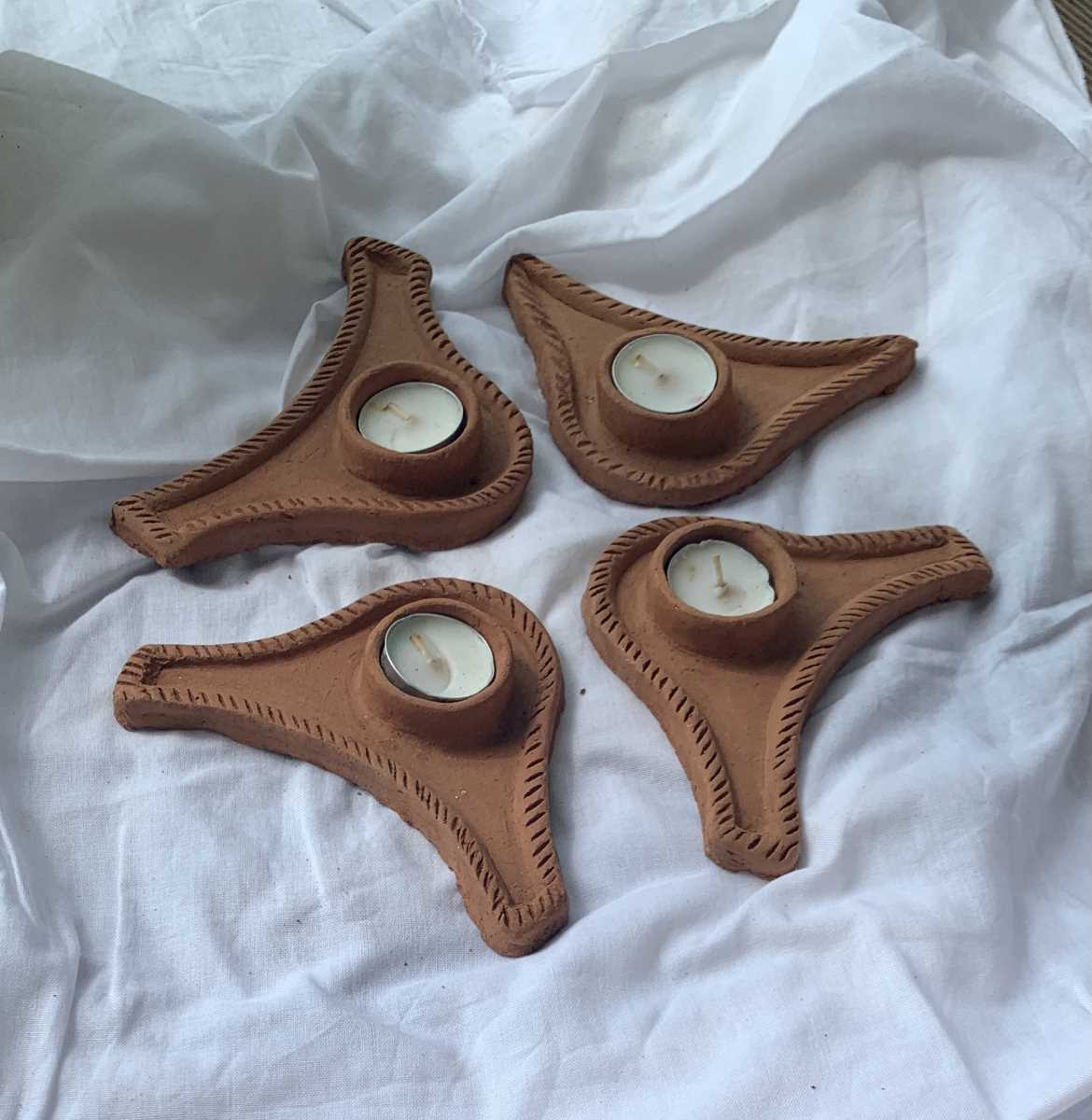 Molela Crescent T-Lights (Set of 2)