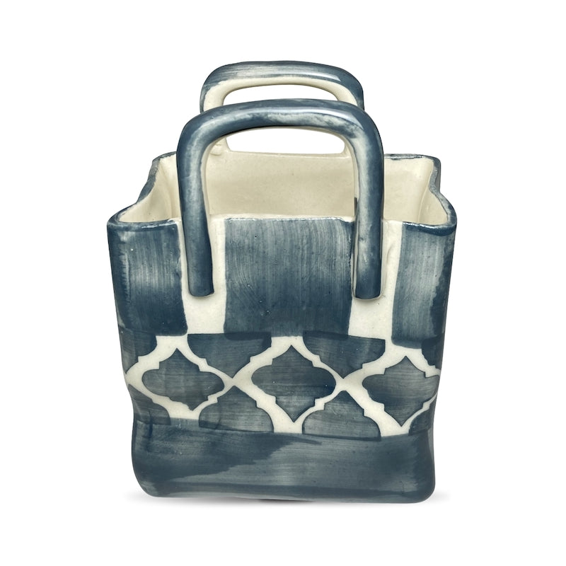 Moroccan Grey Ceramic Cutlery Holder