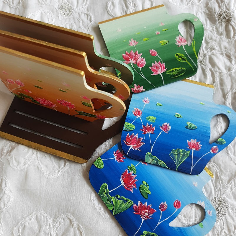 Pichwai Inspired Handpainted Coasters (Set of 6)
