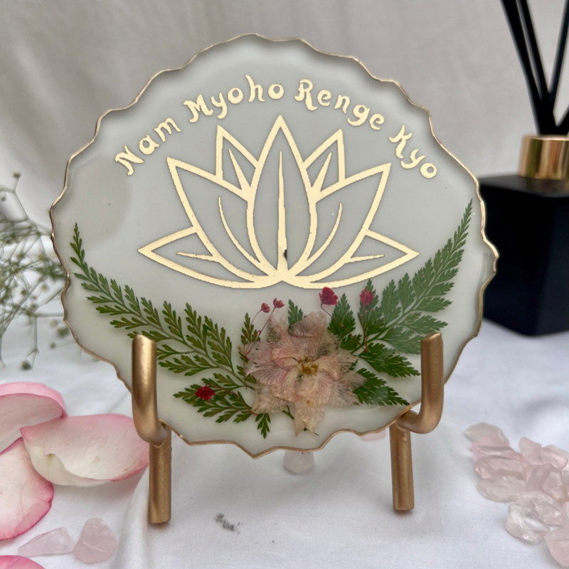 Nam Myoho Renge Kyo Resin Plate