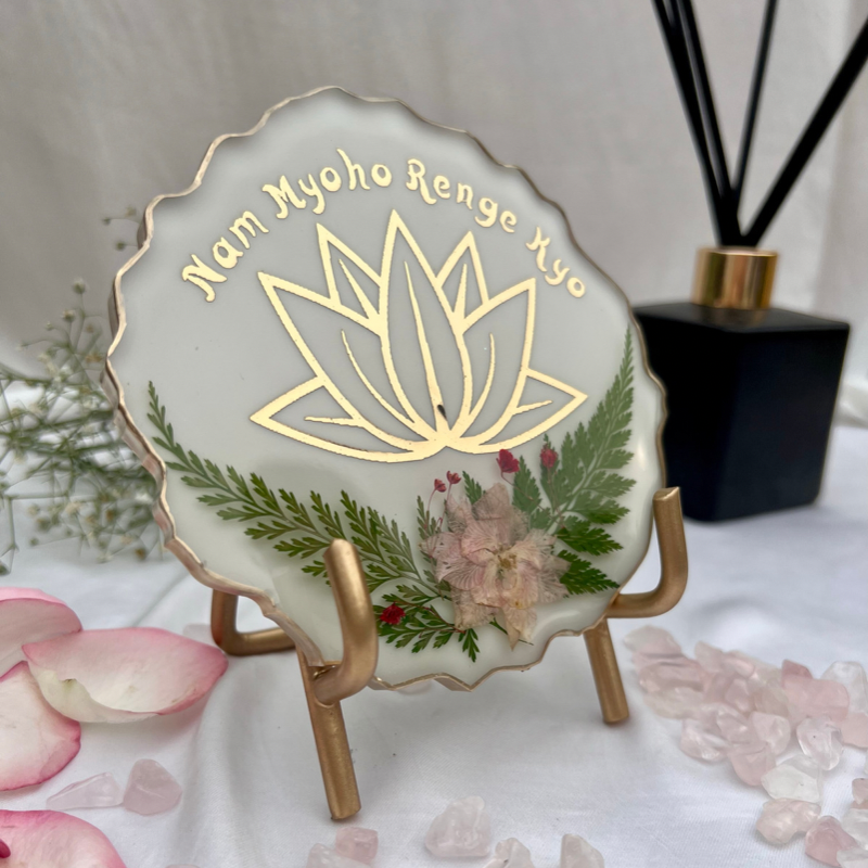 Nam Myoho Renge Kyo Resin Plate