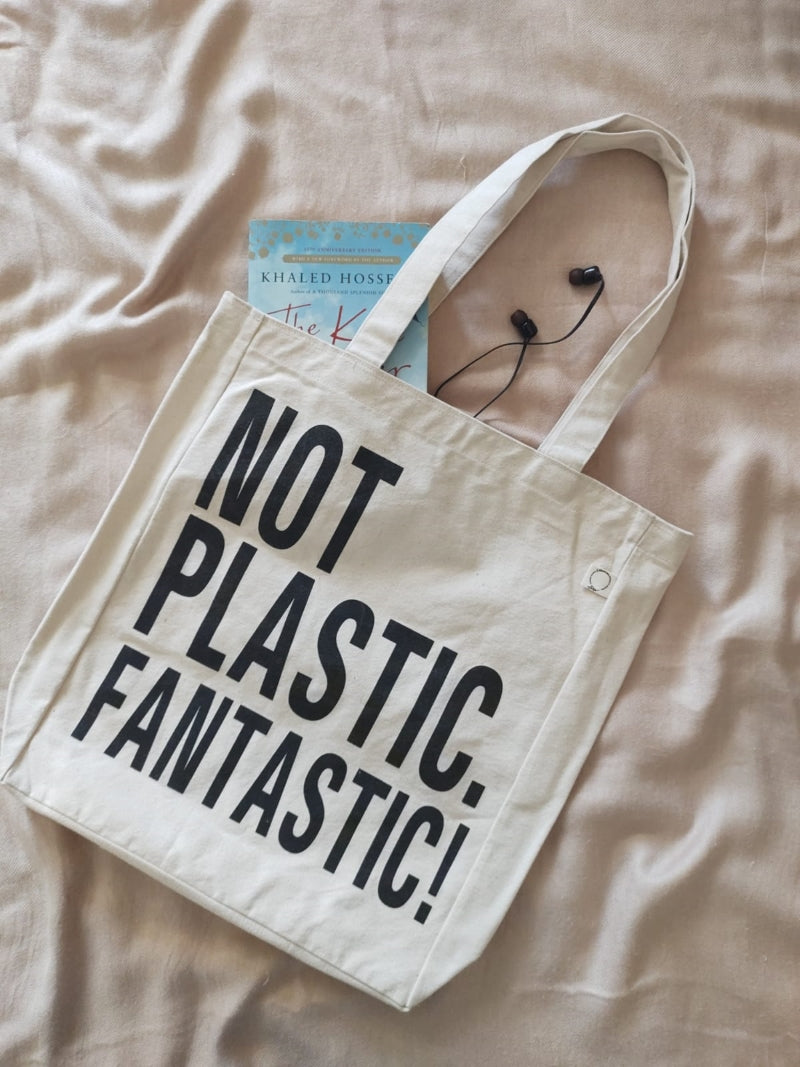 Not Plastic Fantastic Canvas Tote Bag