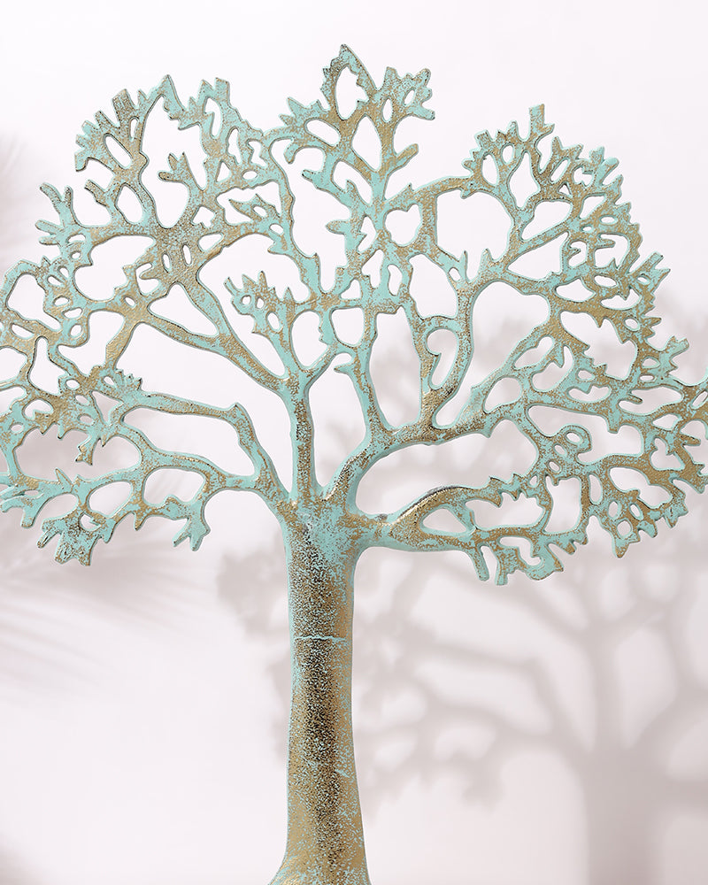 Coloured Tree Table Top Metal Decorative
