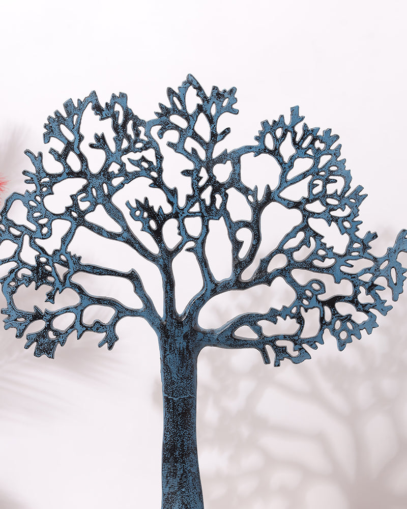 Coloured Tree Table Top Metal Decorative