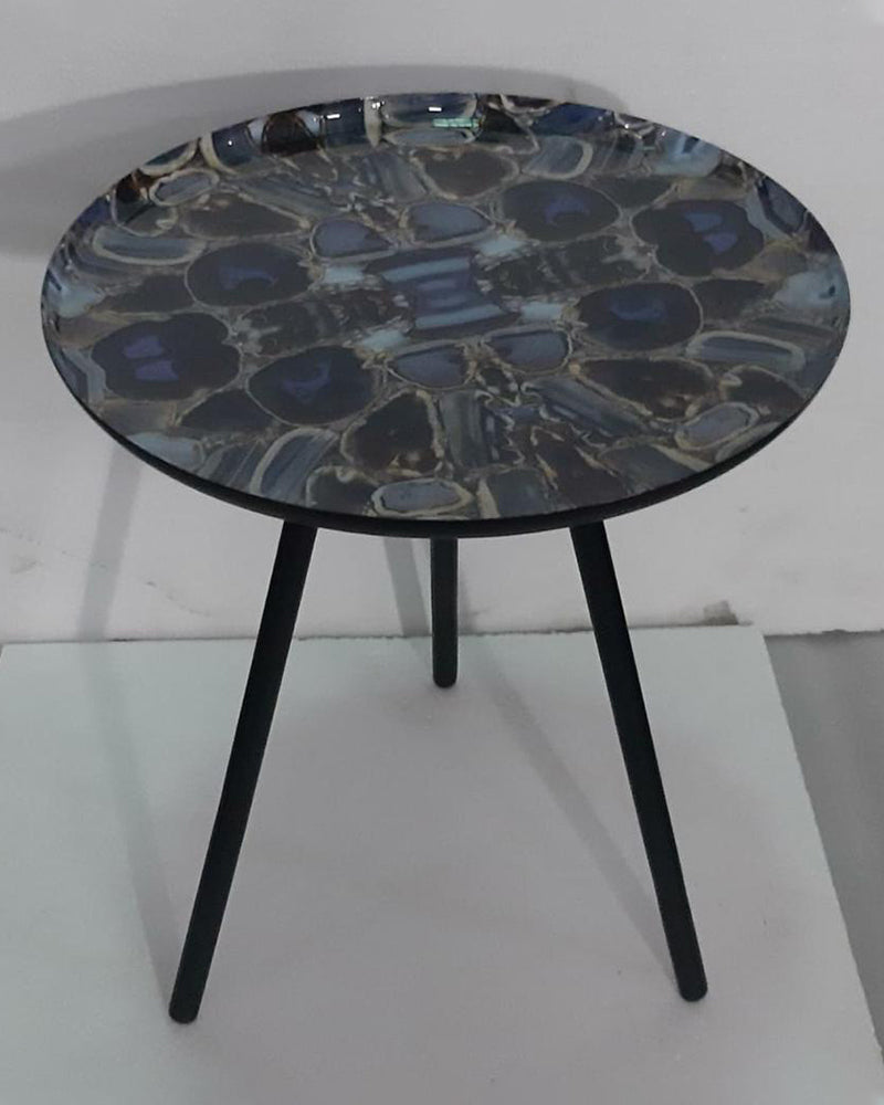Black Tray with Table Stand For Home Decor
