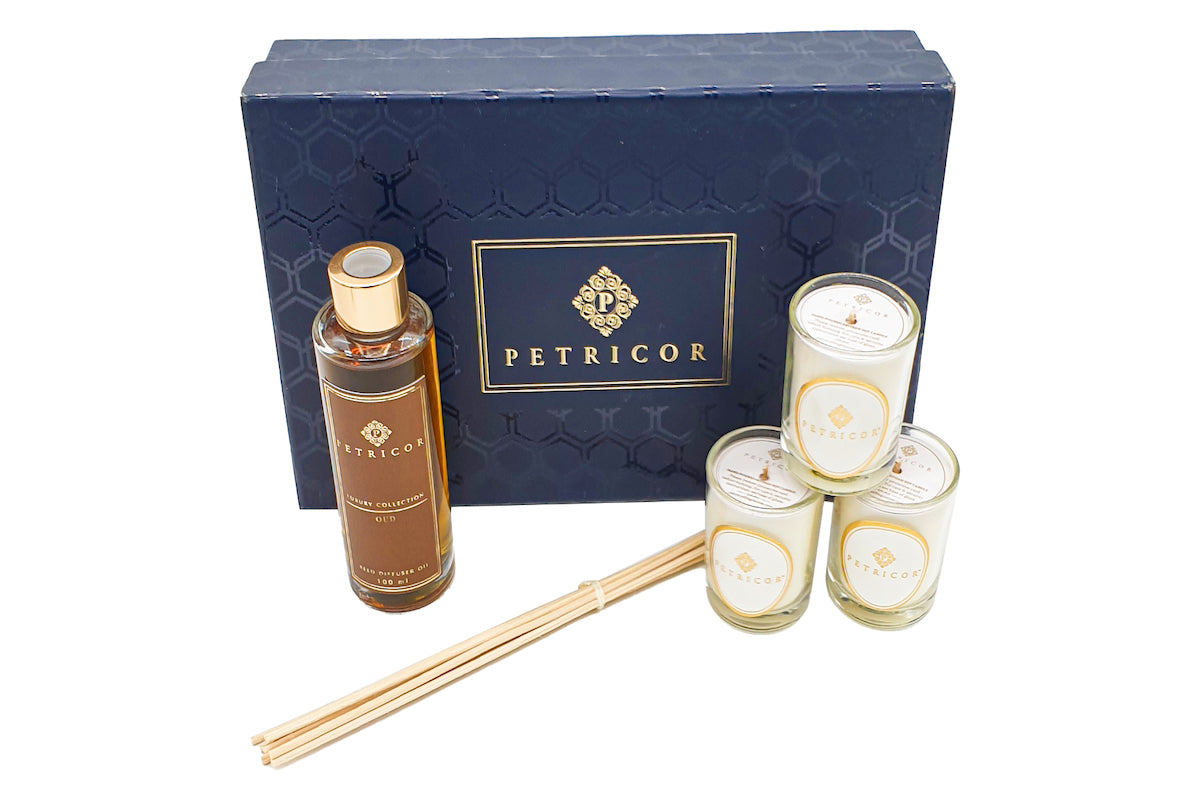 Oud Diffuser & Candles Gift Set (Luxury Collection)