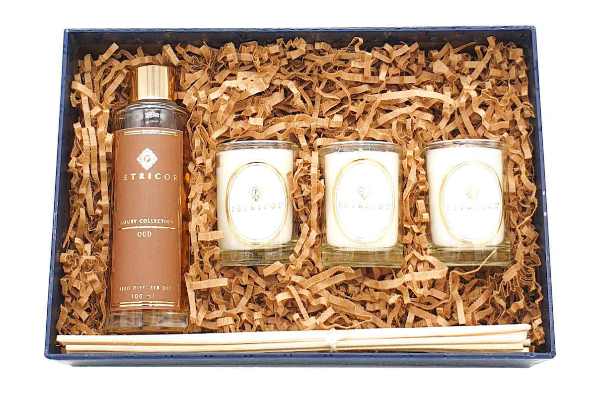 Oud Diffuser & Candles Gift Set (Luxury Collection)