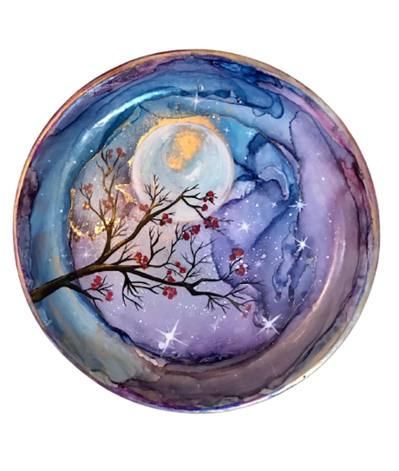 Oyster Mandala Tree Wall Plate (8”-10”-12”)