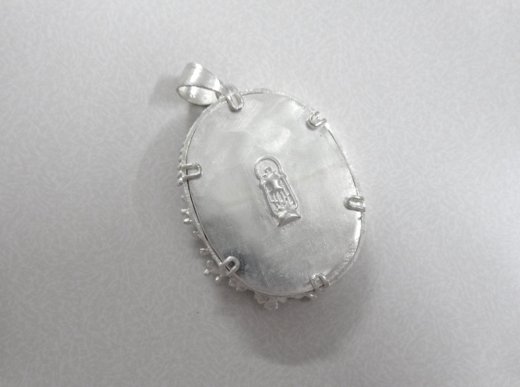 Bouquet of Flowers Embroidered Handmade Pendant