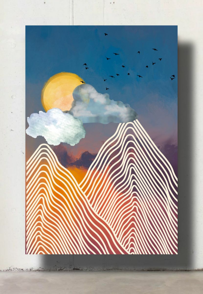 Indian Contemporary Digital Wall Art