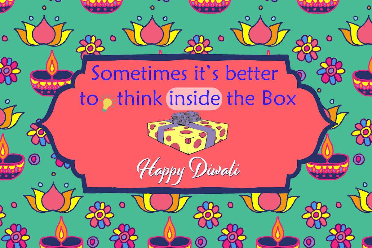 Canvas Poster Think inside the box (12" X18")