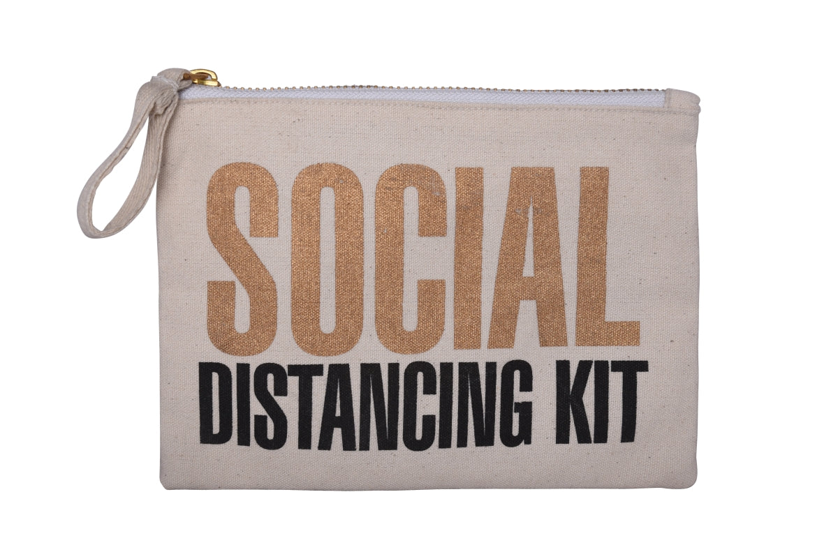 Social Distancing Kit Canvas Multipurpose Pouch