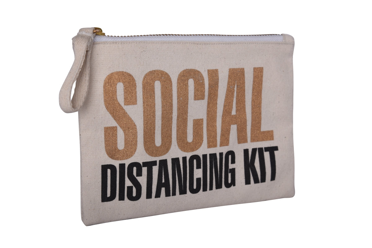 Social Distancing Kit Canvas Multipurpose Pouch