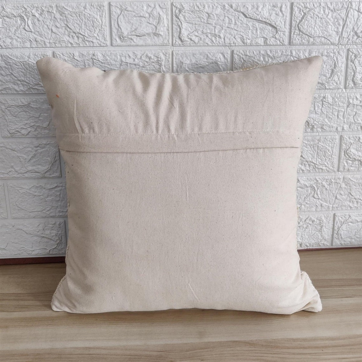 Multicolour Cotton Embroidered Boho Textured Cushion Cover