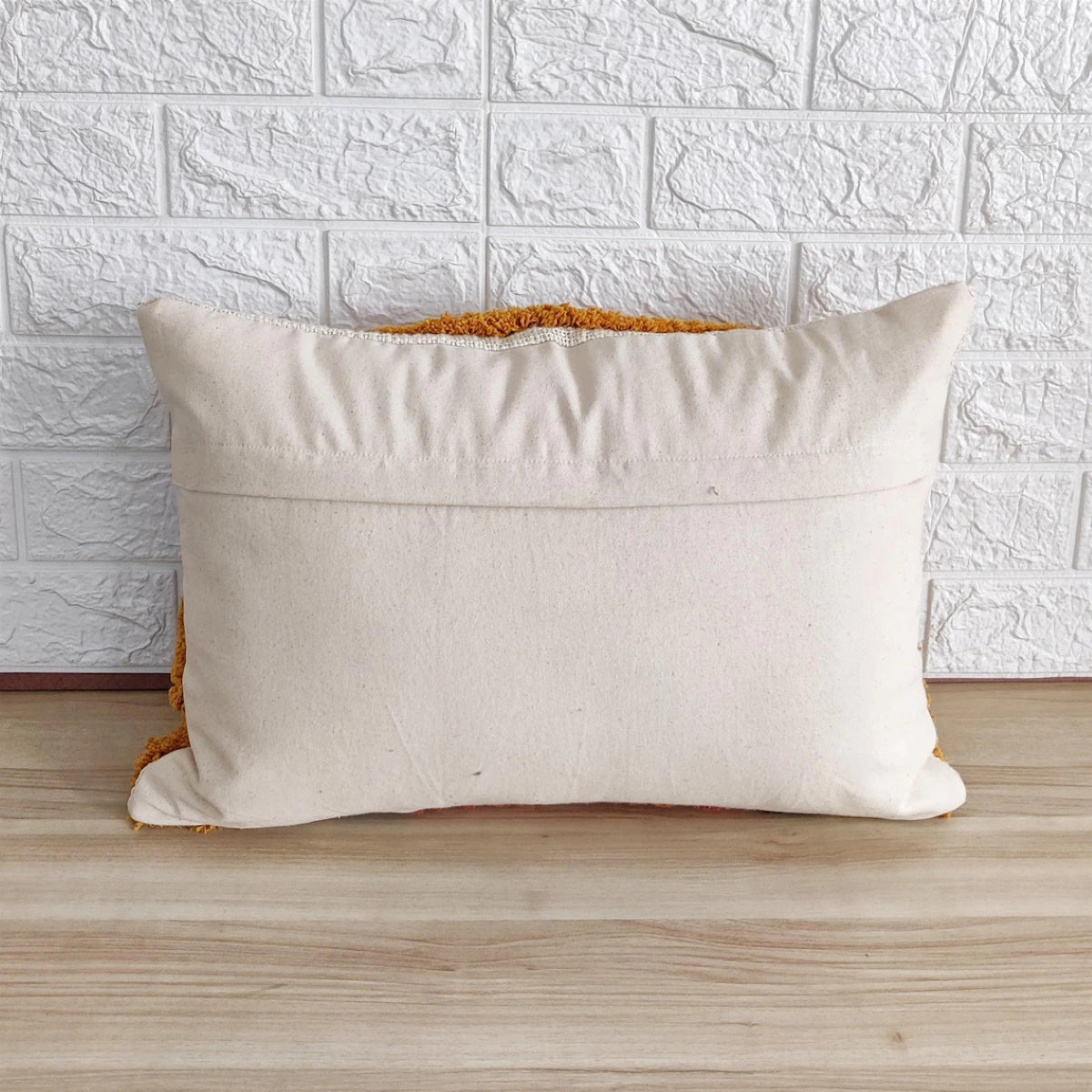 Multicoloured Cotton Tufted Boho Cushion Cover