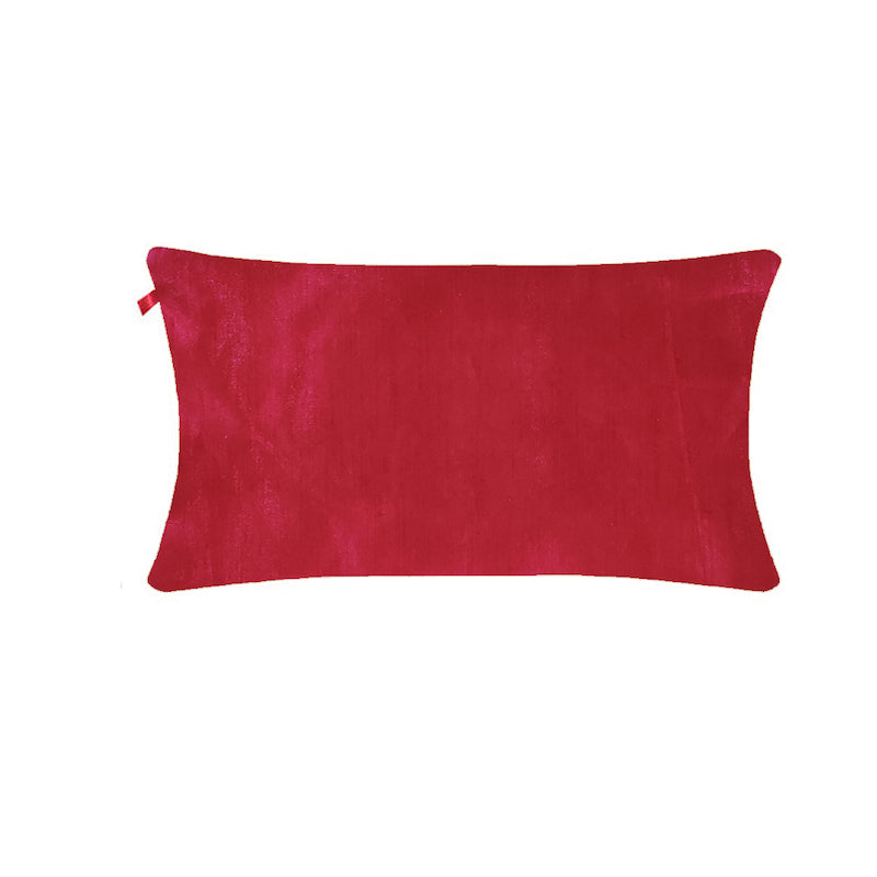 Pink Floral Embroidery Cushion Cover