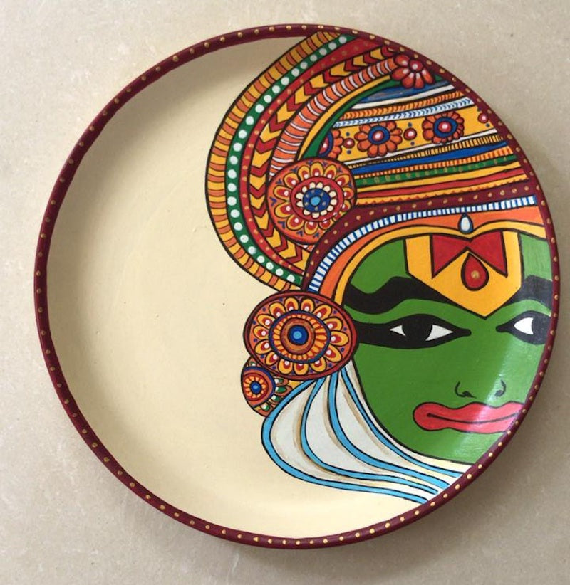 Kathakali Print Decorative Wall Plate (8”-10”-12”)