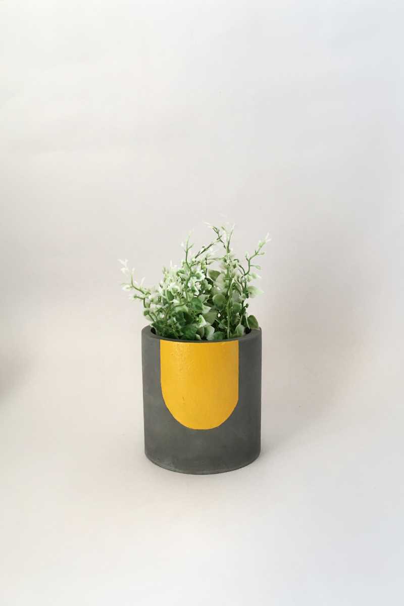 Handmade Raw Concrete Pot