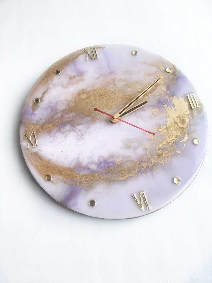 Handmade Resin Wall Clock