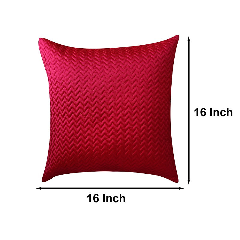 Cross Stitched 16 X 16 Cushion Covers (Pack of 2)