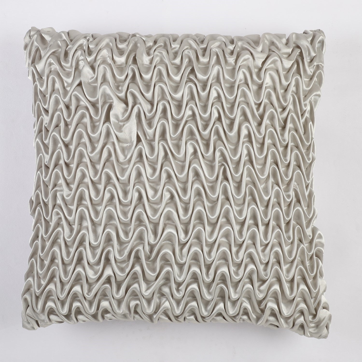 Satin Grey Waves Cushion Cover (Set of 2)