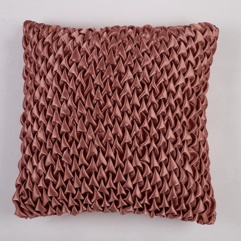 Pink Designer Satin Cushion Covers (Set of 2)